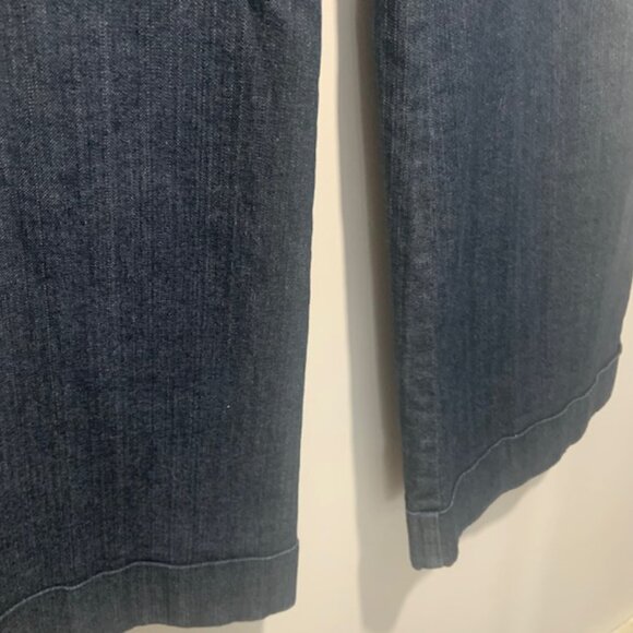 NWOT Loft Women Curvy Boot Cut Dark Wash Jeans - Size 12 - Picture 4 of 8
